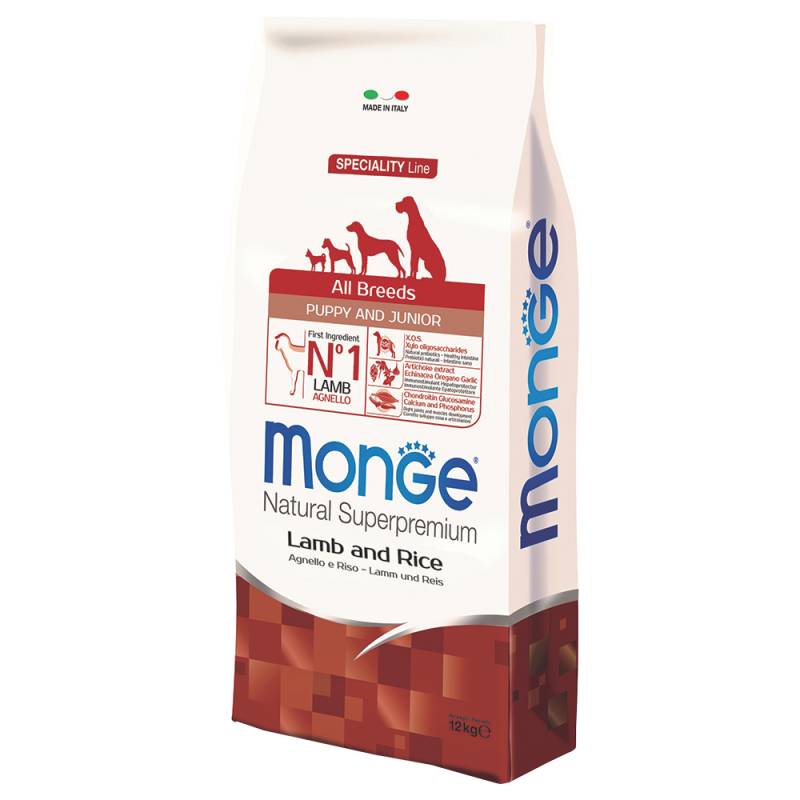 Monge All Breeds Puppy Lamm & Reis - 12 kg von Monge Superpremium Dog