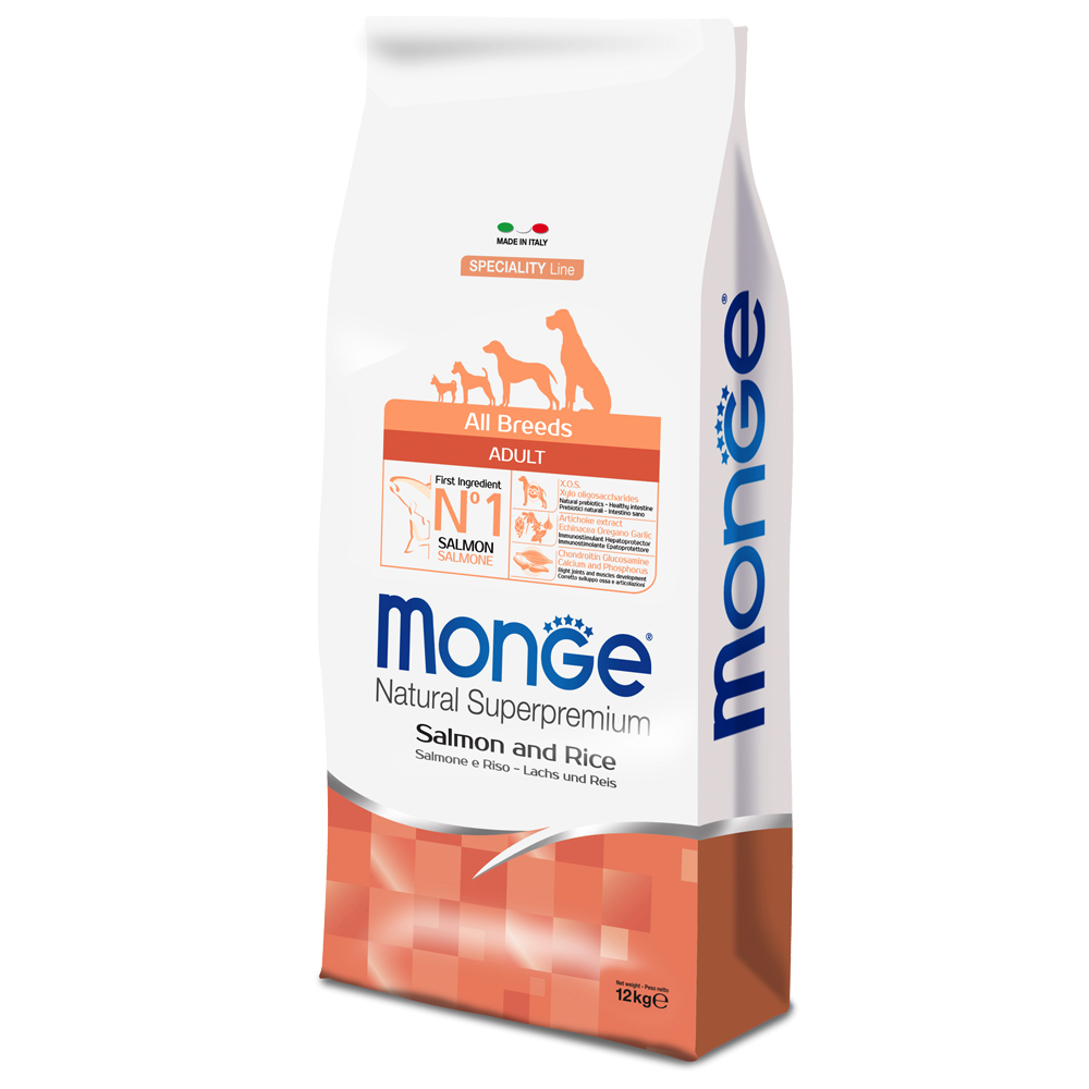 Monge Super Premium Lachs & Reis - 12 kg von Monge Superpremium Dog