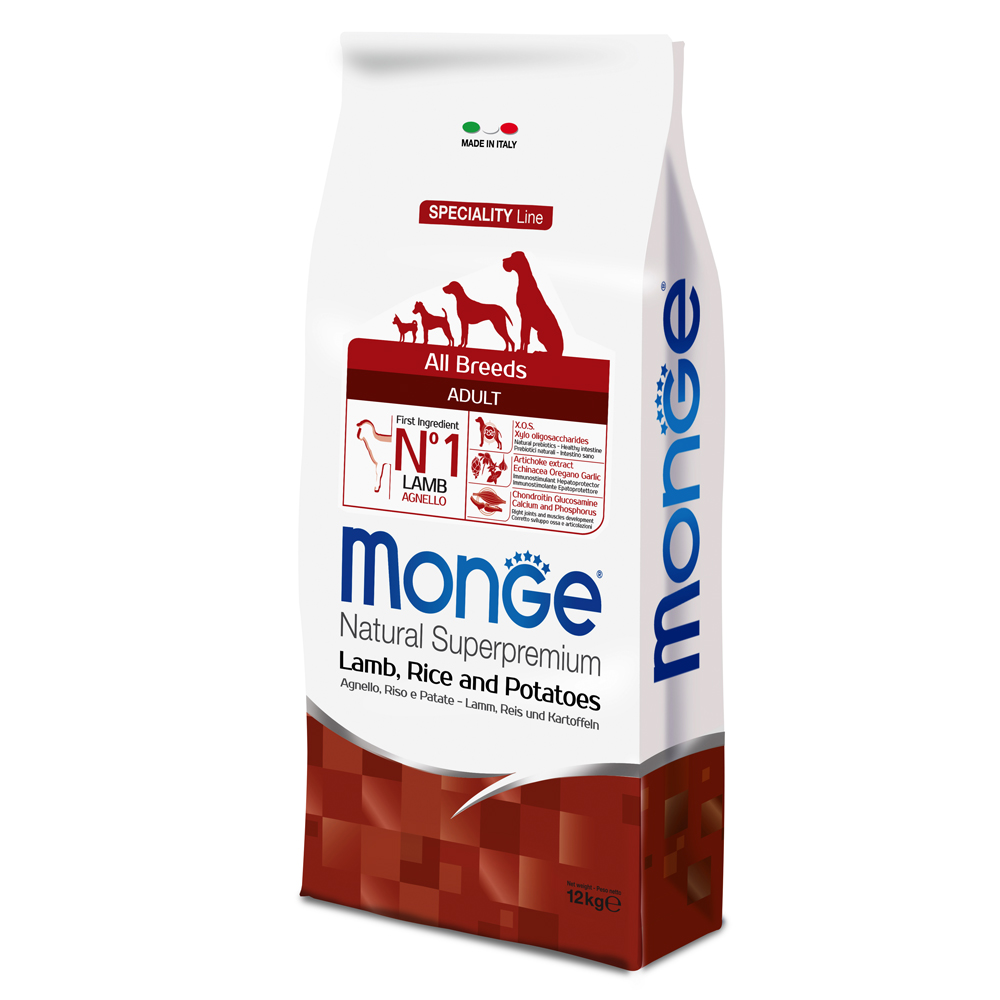Monge Super Premium Lamm, Reis & Kartoffel - 12 kg von Monge Superpremium Dog