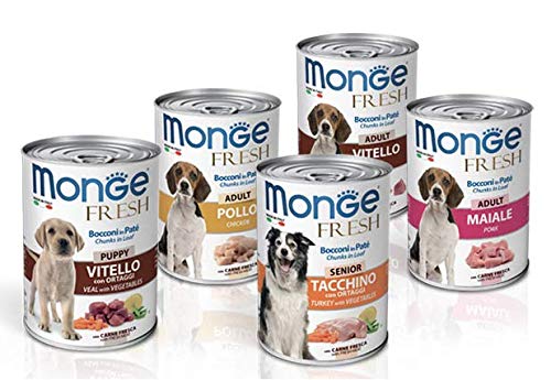 20 Schachteln 400 g für Hunde Fresh Erwachsene Natural Superpremium MONGE von Monge