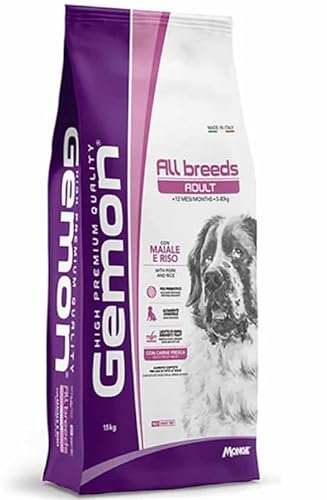 Gemon All Breeds Adult Hundefutter Trockenfutter Schwein und Reis 15 kg Gemon All Breeds Adult Hundefutter Trockenfutter Schwein und Reis 15 kg von Monge
