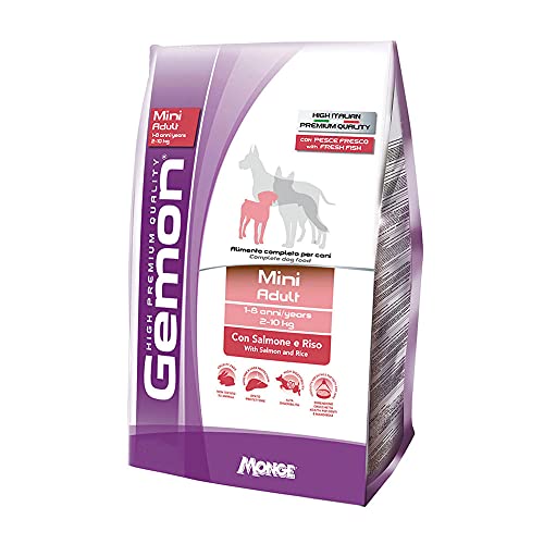 Gemon Dog Mini Adult Lachs und Reis, 3 kg von Monge