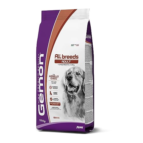 Gemon von Monge – Medium Adult, Hundefutter, Lamm und Reis, 15 Kilogram. von Monge