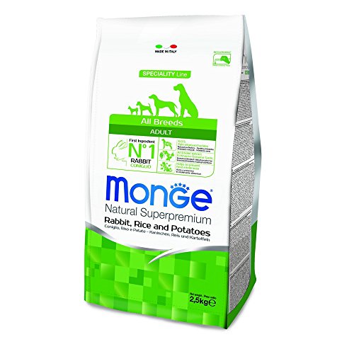 MONGE NATURAL SUPERPREMIUM Hase Hund Hundetrocken Monoproteici von Monge