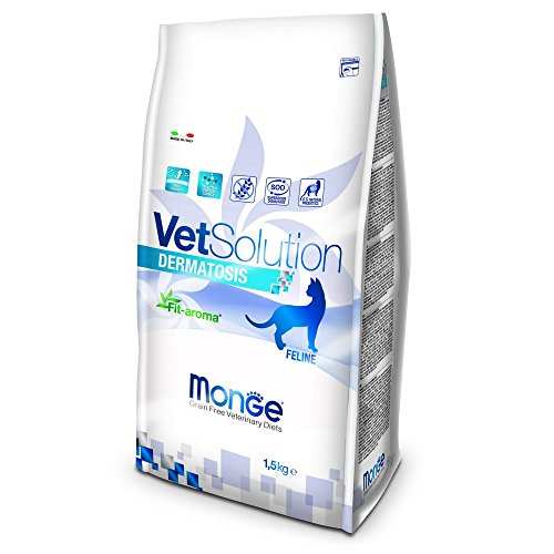 MONGE Vet. Lösung Cat KG Dermatose. 1.5 Lebensmittel Katzen von Monge