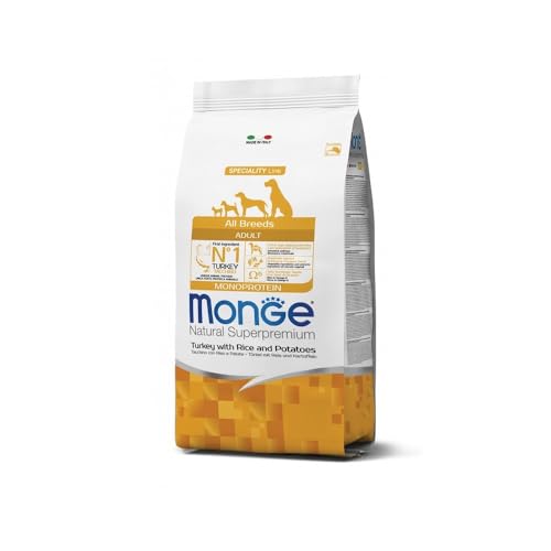 Monge BWILD Adult Duck and Potatoes, Hundefutter für alle Rassen (Trockenfutter für Hunde mit Ente & Kartoffeln, Hunde Trockenfutter mit wenig Getreide, Ballaststoff- & Vitaminreich, Inhalt: 2,5 kg) von Monge