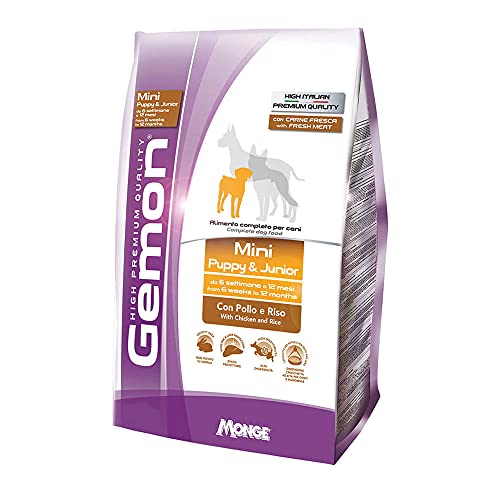 Monge Hundefutter „Gemon Mini Puppy & Junior“, für Welpen kleiner Rassen, mit Hähnchen und Reis, 3 kg Monge Hundefutter „Gemon Mini Puppy & Junior“, für Welpen kleiner Rassen, mit Hähnchen und Reis, 3 kg von Monge