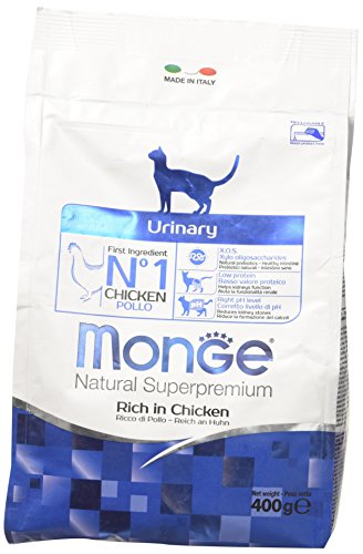 Monge Natural Superpremium Urinary Chicken, Trockenfutter für sterilisierte Katzen (Futter aus Huhn, Verringerung von Struvitsteinen, hochwertige Rezeptur, ohne Zusatz von Farbstoffen, 400 g) von Monge