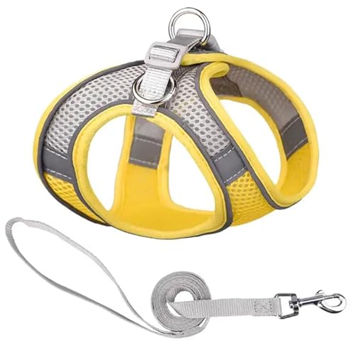 ComfortFit Dog Harness - Breathable Mesh Vest with Reflective Strips, Adjustable Soft Harness for Safe and Easy Control - Lightweight and Quick to Put On. Yellow and Gray - Gelb und Grau ComfortFit Dog Harness - Breathable Mesh Vest with Reflective Strips, Adjustable Soft Harness for Safe and Easy Control - Lightweight and Quick to Put On. Yellow and Gray - Gelb und Grau von Mongohlah
