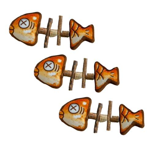 Silvervine Katzenspielzeug – Plüsch & Silvervine Stick Simulation Fisch Knochen Katze Kauspielzeug, Beißspielzeug Fische für Katzen und Kätzchen Silvervine Katzenspielzeug – Plüsch & Silvervine Stick Simulation Fisch Knochen Katze Kauspielzeug, Beißspielzeug Fische für Katzen und Kätzchen von Monivi
