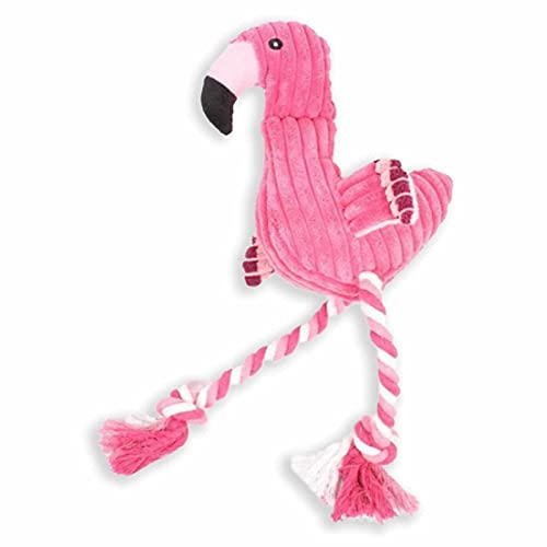 Monkimau Hundespielzeug - Flamingo Spielzeug Hund quietschend für kleine Hunde von Monkimau