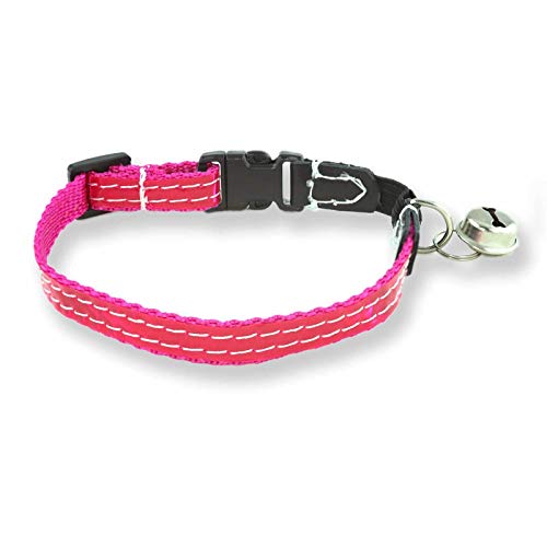Monkimau Katzenhalsband Leuchtend mit Glöckchen und Reflektor von MONKIMAU