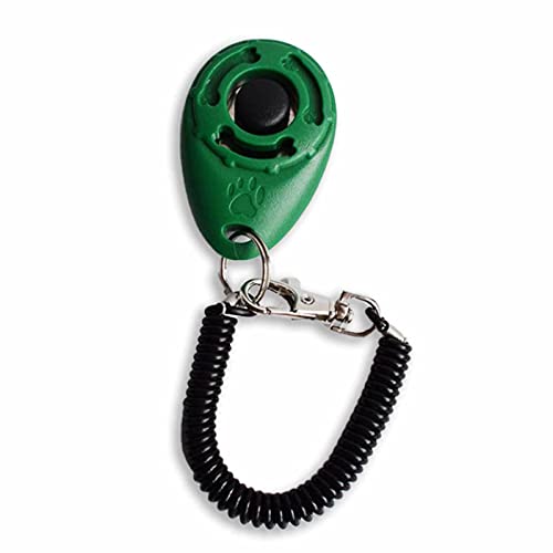 MONKIMAU Klicker Hund Katze - Training für Hunde und Katzen Hundetraining (grün) von MONKIMAU