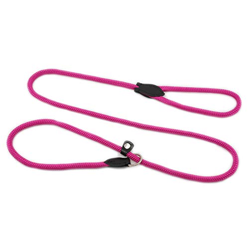 MONKIMAU Retrieverleine Hundeleine für Hunde mit Handgriff verstellbar (pink) von MONKIMAU