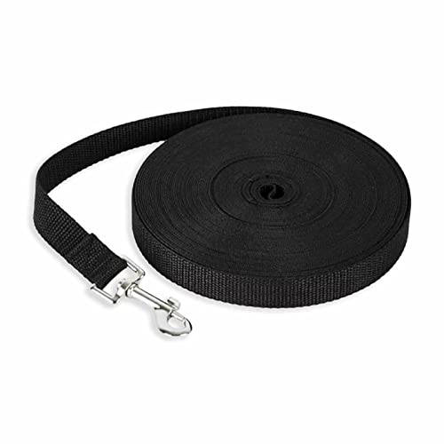 Monkimau Schleppleine für Hunde 5m 10m 15m 20m 30m 50m Lang Nylon Hundeleine Mittelgroße Hunde Trainingsleine Langlaufleine Feldleine Hausleine Hofleine Longe Pferd von MONKIMAU