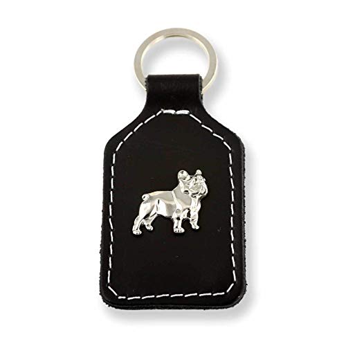 Monkimau Schlüsselanhänger Französische Bulldogge aus Leder von Monkimau