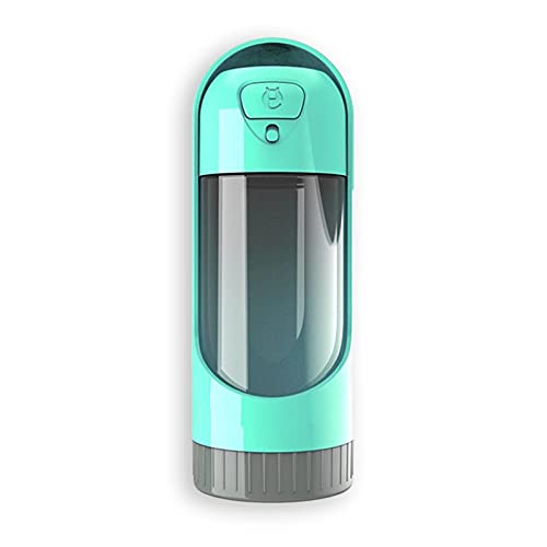 MONKIMAU Trinkflasche Hund und Katze - Wasserflasche für unterwegs mit 300ml ausziehbar (grün) von MONKIMAU
