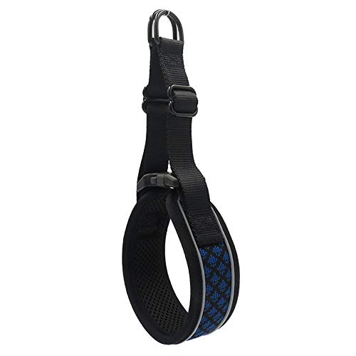 Monnadu Reflektierendes Halsband für Hunde und Katzen, verstellbar, Größe S, Blau von Monnadu