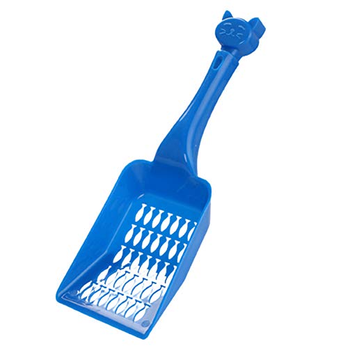 Monnadu Tragbares Katzenstreu Hundefutter Schaufel Kunststoff Schaufel Reinigungswerkzeug Haustier blau von Monnadu