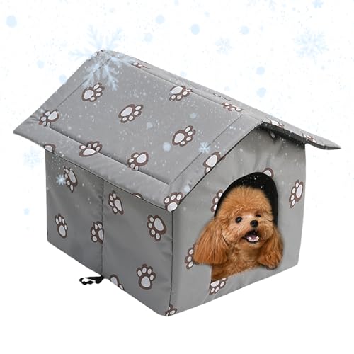 Katzenhaus Outdoor Wetterfest - Warmes, wetterfestes Katzenhaus für den Winter | Warmer Katzenschutz mit Tür, Kaltwetterhaus Katzenbetten, Haustierhaus für streunende und draußen Katzen Monozoz Katzenhaus Outdoor Wetterfest - Warmes, wetterfestes Katzenhaus für den Winter | Warmer Katzenschutz mit Tür, Kaltwetterhaus Katzenbetten, Haustierhaus für streunende und draußen Katzen Monozoz von Monozoz