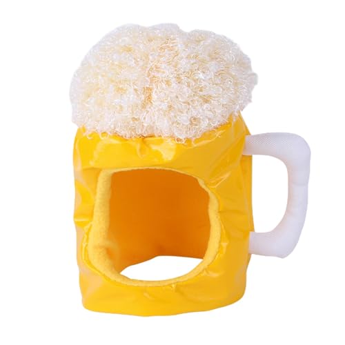 Monozoz Bierhut, Haustier-Kopfbedeckung, atmungsaktiv, niedlicher Hut für Katzen, Sonnenhut für Kostüme, Festivals Monozoz Bierhut, Haustier-Kopfbedeckung, atmungsaktiv, niedlicher Hut für Katzen, Sonnenhut für Kostüme, Festivals von Monozoz