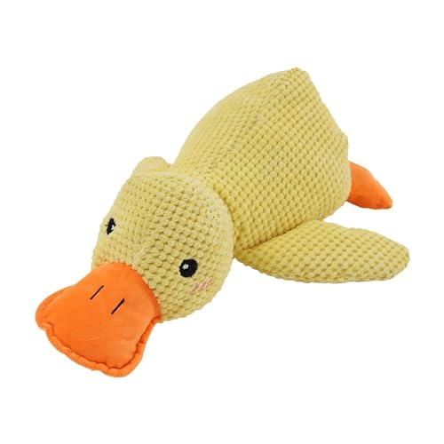 Monozoz Gelbe Ente Hundespielzeug, interaktives Plüsch-Entenspielzeug, Quietschspielzeug für den Innenbereich, zum Kauen und zur Mundreinigung, weiches Hundespielzeug zur Beruhigung Monozoz Gelbe Ente Hundespielzeug, interaktives Plüsch-Entenspielzeug, Quietschspielzeug für den Innenbereich, zum Kauen und zur Mundreinigung, weiches Hundespielzeug zur Beruhigung von Monozoz