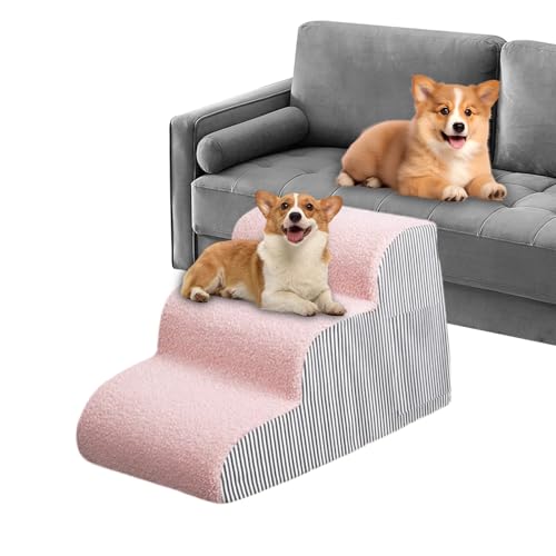 Monozoz Haustiertreppe – Hochbett für Katzen und Hunde, Klettertreppe, Fahrzeugrampe, Welpen-Couch, Leiter für Sofa, Stühle, SUV, Innen- und Außenbereich, Wohnzimmer, Schlafzimmer, Zuhause von Monozoz