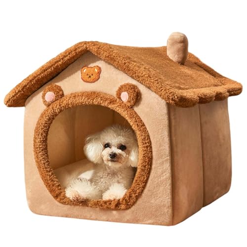 Monozoz Katzenbett für Indoor-Katzen – Katzenhöhle, Bett, Katzenhaus, Katzenzelt mit abnehmbarem, waschbarem, gepolstertem Kissen, weiche Kätzchenbetten ( , 34 x 30 x 30 cm/40 x 38 x 30 cm/41 x 40 von Monozoz