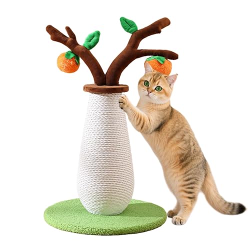 Monozoz Katzenkratzer – Kakibaumform Kätzchenspielzeug – Langeweile Linderung Katzenkratzbaum für Training Klettern Mentale Stimulation Indoor Outdoor von Monozoz