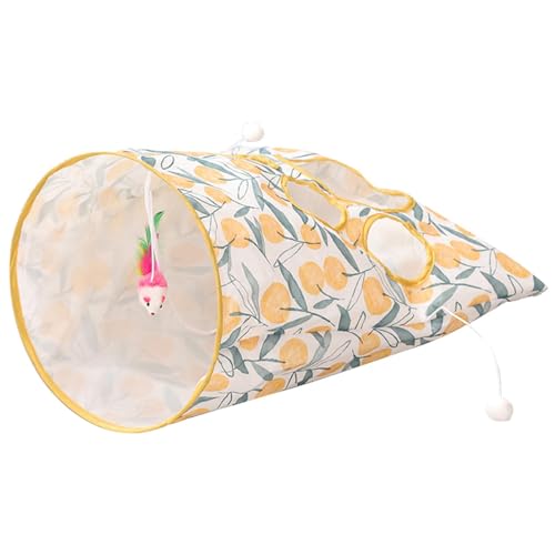 Monozoz Katzenspieltunnel, Katzentunnelspielzeug,Tragbarer Crinkle Bag Katzentunnel - Katzenspieltunnel-Spielzeug mit 1 kleinen Maus, 3 Spielzeugbällen, Versteckspiel für Kätzchen Monozoz Katzenspieltunnel, Katzentunnelspielzeug,Tragbarer Crinkle Bag Katzentunnel - Katzenspieltunnel-Spielzeug mit 1 kleinen Maus, 3 Spielzeugbällen, Versteckspiel für Kätzchen von Monozoz