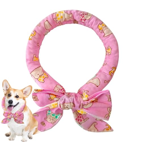 Monozoz Kühlhalsband für Hunde, mit Fliege, für Hunde und Katzen, sofort kühlendes Halsband, wiederverwendbar, sofort kühlend, Bandanas, kühlende Halsbandagen, verstellbare Nackenwickel für heiße Tage Monozoz Kühlhalsband für Hunde, mit Fliege, für Hunde und Katzen, sofort kühlendes Halsband, wiederverwendbar, sofort kühlend, Bandanas, kühlende Halsbandagen, verstellbare Nackenwickel für heiße Tage von Monozoz
