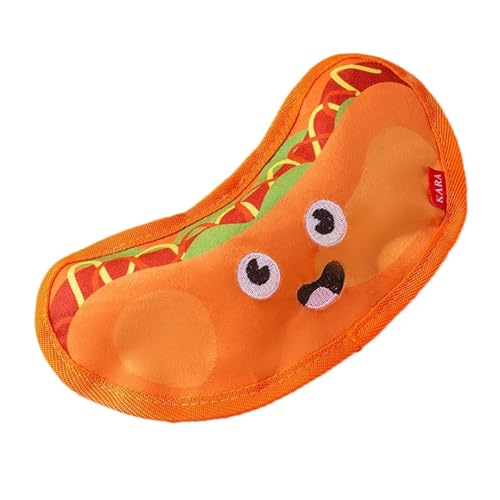 Monozoz Quietschendes Hamburger-Spielzeug für Haustiere, Quietschendes Hamburger-Spielzeug für Hunde - Weiche Molarenspielzeuge,Sound-Spielzeug im Food-Design für die Reinigung von Backenzähnen und Monozoz Quietschendes Hamburger-Spielzeug für Haustiere, Quietschendes Hamburger-Spielzeug für Hunde - Weiche Molarenspielzeuge,Sound-Spielzeug im Food-Design für die Reinigung von Backenzähnen und von Monozoz