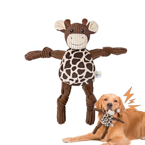Monozoz Quietschendes Hundespielzeug, quietschendes Kauspielzeug aus Plüsch, wiederverwendbar, quietschendes Kauspielzeug, Plüsch-Hundespielzeug für kleine, mittelgroße Haustiere Monozoz Quietschendes Hundespielzeug, quietschendes Kauspielzeug aus Plüsch, wiederverwendbar, quietschendes Kauspielzeug, Plüsch-Hundespielzeug für kleine, mittelgroße Haustiere von Monozoz