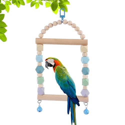 Monozoz Sittichspielzeug für Käfig – -Sitzstange, Vogelschaukel, Sittichspielzeug, Papageienschaukel, Vogelkäfig-Zubehör, Sitzstange für Wellensittiche, Sittiche, Sittiche, Nymphensittiche Monozoz Sittichspielzeug für Käfig – -Sitzstange, Vogelschaukel, Sittichspielzeug, Papageienschaukel, Vogelkäfig-Zubehör, Sitzstange für Wellensittiche, Sittiche, Sittiche, Nymphensittiche von Monozoz