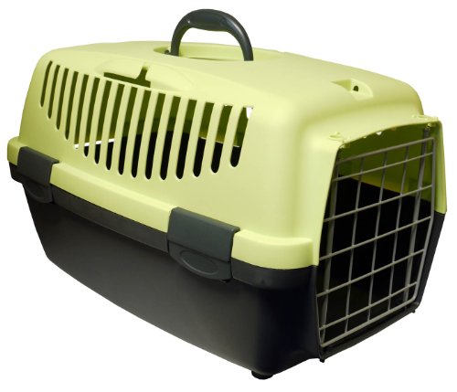 Stefanplast Gulliver 2 Pet Carrier Grey with Metal Door 55x36x35cm von Monster Pet Supplies