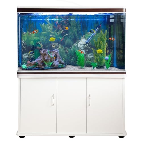 Monstershop Aquarium Starter Komplettset Aquarium mit passendem Unterschrank inklusive Kies Weiß Aquarium Hintergrund 143.5cm H x 120.5cm B x 39cm T Monstershop Aquarium Starter Komplettset Aquarium mit passendem Unterschrank inklusive Kies Weiß Aquarium Hintergrund 143.5cm H x 120.5cm B x 39cm T von Monster Shop