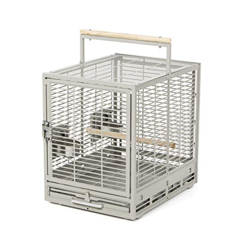 Montana Cages | Transportkäfig EVO für Sittiche & Papageien - Platinum | Transportkäfig & Reisekäfig von Montana Cages