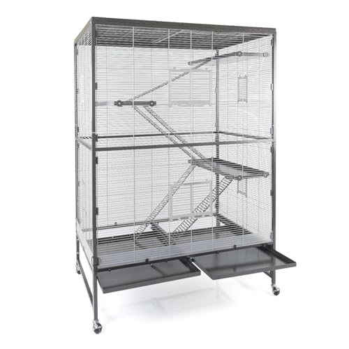 Montana Cages | Nagerkäfig Sevilla III (Casa 120) Zimmervoliere, Käfig - Antik/Platinum | 120 x 80 x 180 cm von Montana Cages