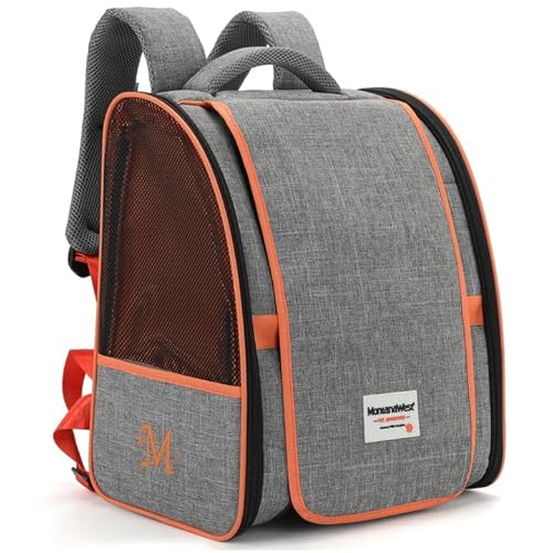 Montana West Pet Carrier Rucksack Katzen und Hunde Tragetasche für kleine mittelgroße Tiere & Welpen Outdoor-Abenteuer, MWP-B102OR von Montana West