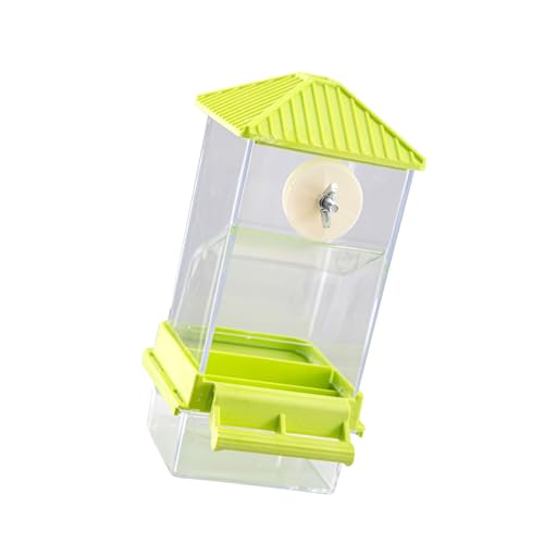 Montesy Automatischer Futterspender für Papageien, transparent, für kleine Vögel, mit großer Kapazität, Vogelkäfig-Zubehör Montesy Automatischer Futterspender für Papageien, transparent, für kleine Vögel, mit großer Kapazität, Vogelkäfig-Zubehör von Montesy