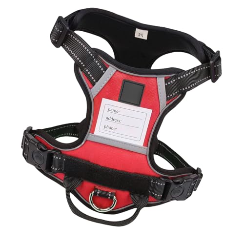 Montesy Hundegeschirr mit Namensschild, verstellbare Trainingsweste, Haustier-Trainingsweste, starkes Training, Spazierengehen, Schwimmen, Wandern, Namensschild Montesy Hundegeschirr mit Namensschild, verstellbare Trainingsweste, Haustier-Trainingsweste, starkes Training, Spazierengehen, Schwimmen, Wandern, Namensschild von Montesy