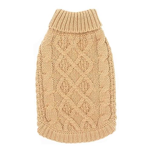 Montesy Strickwaren Hundekleidung, warmer Rollkragenpullover für kleine bis große Hunde, Pullover, Haustierpullover für den Winter, Wärme, 2-Bein-Design von Montesy