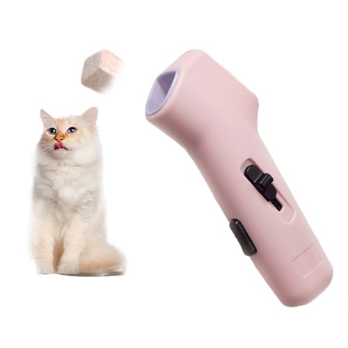 Interaktiver Leckerli-Starter für Haustiere, Katzen- und Hunde-Leckerli-Spender, Spielzeug-Shooter, Katzenanreicherungsspielzeug, verstellbare Futterspender, Katzen- und Hundefutter-Futterspender für Interaktiver Leckerli-Starter für Haustiere, Katzen- und Hunde-Leckerli-Spender, Spielzeug-Shooter, Katzenanreicherungsspielzeug, verstellbare Futterspender, Katzen- und Hundefutter-Futterspender für von Mooipur
