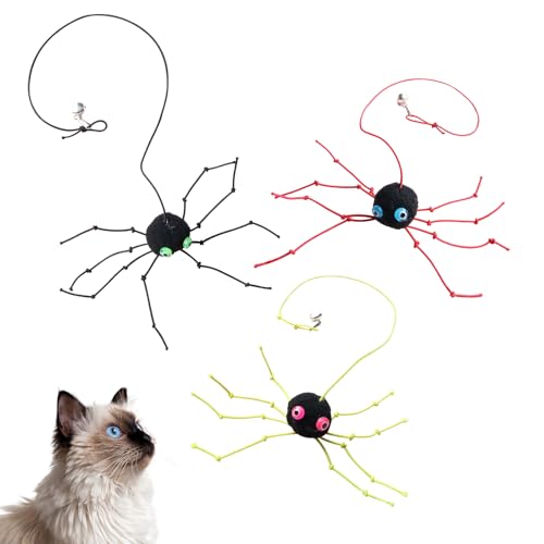 Mooipur Katzenstab-Spinnen-Nachfüllpackungen, Teaser Zauberstab, Katzenspielzeug-Ersatz, Spinnenersatz, Katzenspinnenspielzeug, interaktiver Katzenspielzeugaufsatz für Indoor-Katzen und Kätzchen, (Rot Mooipur Katzenstab-Spinnen-Nachfüllpackungen, Teaser Zauberstab, Katzenspielzeug-Ersatz, Spinnenersatz, Katzenspinnenspielzeug, interaktiver Katzenspielzeugaufsatz für Indoor-Katzen und Kätzchen, (Rot von Mooipur