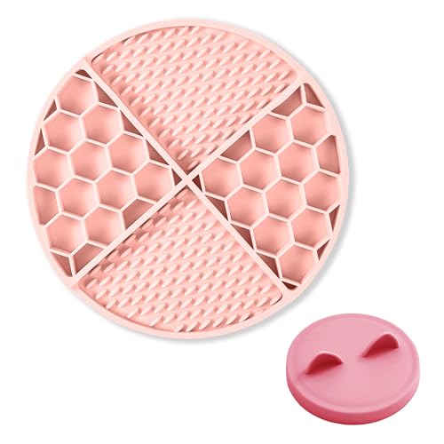 Pet Licking Mat Set mit Saugnäpfen & Dosendeckel für Hunde und Katzen, Lebensmittelqualität Silikon Langsames Füttern Puzzle Spielzeug, Rutschfeste Hunde Leckerli-Matte für Angst & Langeweile Pet Licking Mat Set mit Saugnäpfen & Dosendeckel für Hunde und Katzen, Lebensmittelqualität Silikon Langsames Füttern Puzzle Spielzeug, Rutschfeste Hunde Leckerli-Matte für Angst & Langeweile von Mooipur