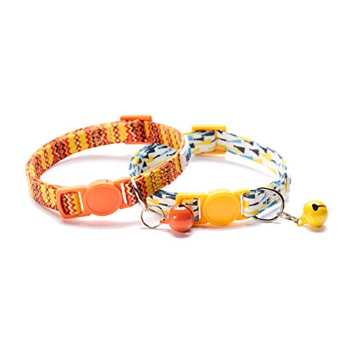 Moonbaby 2 Stück Packung Kragen abtrennbar mit Glocke Haustier Katze Halskette UF C004 XS-2pcs Moonbaby 2 Stück Packung Kragen abtrennbar mit Glocke Haustier Katze Halskette UF C004 XS-2pcs von Moonbaby