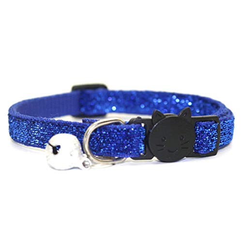 Moonbaby Mit Bell Breakaway verstellbaren Pailletten Pet Collar Neck Strap Cat Pet Supplies Blau Moonbaby Mit Bell Breakaway verstellbaren Pailletten Pet Collar Neck Strap Cat Pet Supplies Blau von Moonbaby