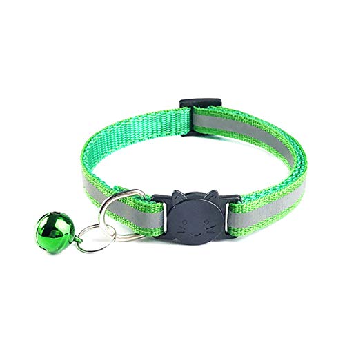 Moonbaby Verstellbare Nylon Hundehalsbänder mit Glocken für kleine Hunde Katzenhalsbänder Tierbedarf Gras-Grün Moonbaby Verstellbare Nylon Hundehalsbänder mit Glocken für kleine Hunde Katzenhalsbänder Tierbedarf Gras-Grün von Moonbaby
