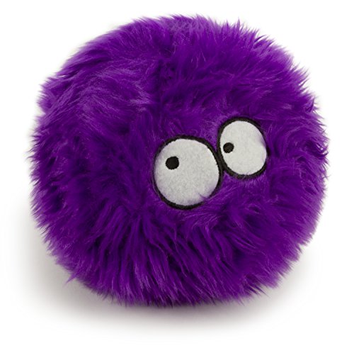 goDog Quaker Pet Products FurBallz mit Kauschutz, groß, Violett von goDog