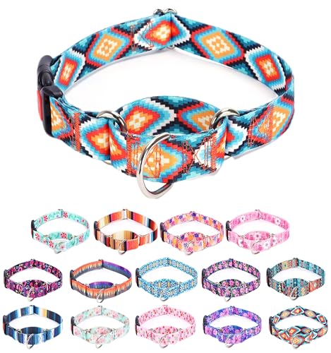 Moonpet Martingale Halsband für Hunde, verstellbar, weich, langlebig, für kleine, mittelgroße und große Jungen und männliche Hunde, kein Ziehen, rutschfeste Sicherheitsschnalle, Hundehalsband, Moonpet Martingale Halsband für Hunde, verstellbar, weich, langlebig, für kleine, mittelgroße und große Jungen und männliche Hunde, kein Ziehen, rutschfeste Sicherheitsschnalle, Hundehalsband, von Moonpet